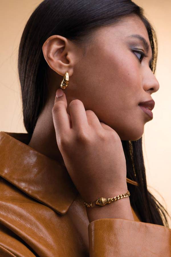 Orecchini Donna 4US Cesare Paciotti Acciaio Semicerchio 4UOR8169W